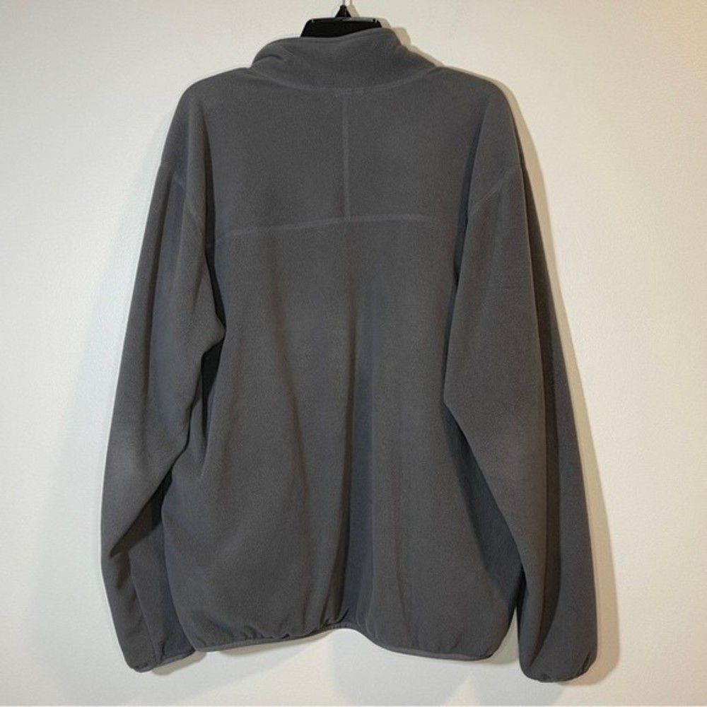 Men’s Lands’ End Fleece Zip-up Jacket Grey/Navy Size XL 46-48 - Picture 7 of 7